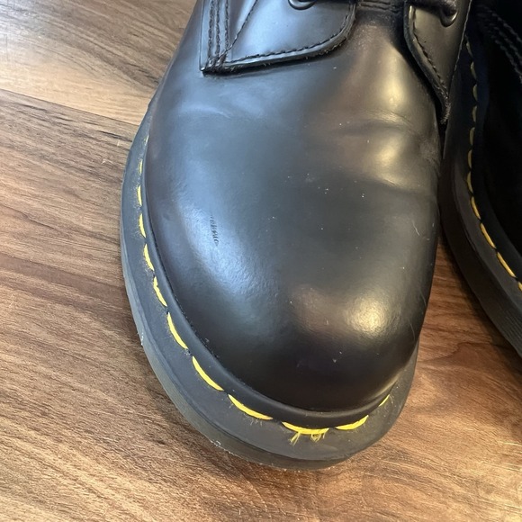 Dr. Martens Clemency 8 Eye Boots Black Smooth Leather Women's US 11 Heeled - Picture 12 of 16